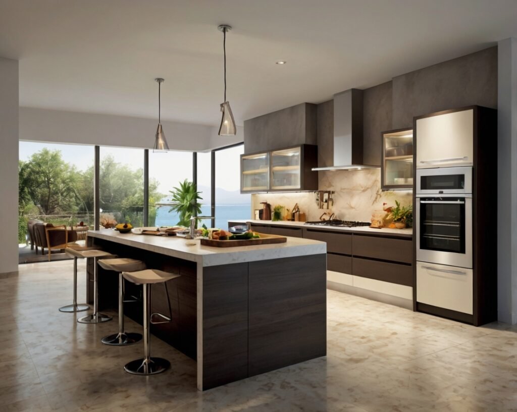 Modular kitchen layout